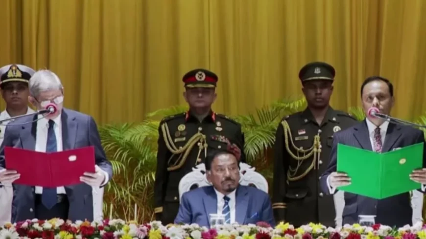শপথ পাঠের মধ্য দিয়ে রাষ্ট্রপতির দায়িত্ব গ্রহন করলেন....মির্জা ফখরুল ইসলাম